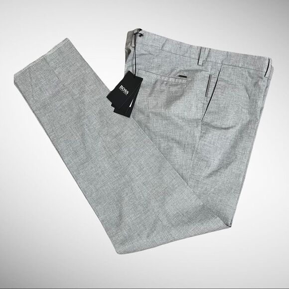 Hugo Boss Gray Trousers, Size 38 Regular New with Tags